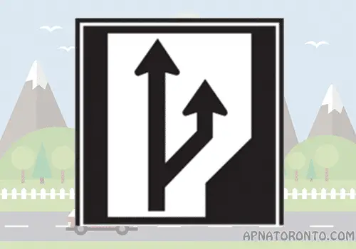 Two lanes ahead: both lanes travel in the same direction